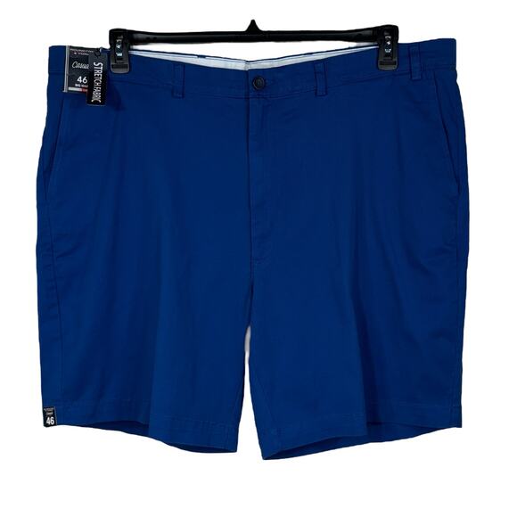 Roundtree & Yorke SZ 46 Casual Shorts Classic Fit Flat Front 9" Inseam Zip-Fly - Picture 1 of 6